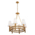 Varaluz Nevis 6 Light Chandelier French Gold Model: 360C06FG