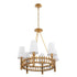 Varaluz Nevis 6 Light Chandelier French Gold Model: 360C06FG