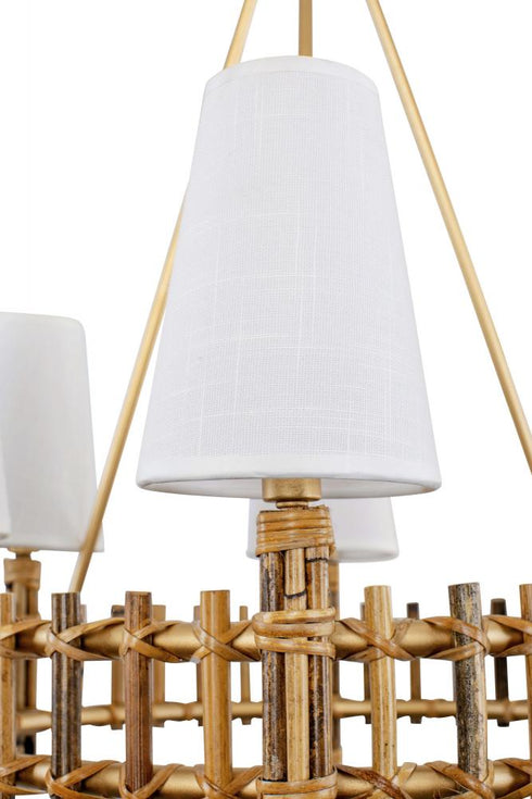 Varaluz Nevis 6 Light Chandelier French Gold Model: 360C06FG