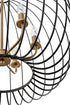 Varaluz Nico 6 Light Pendant Carbo Havana Gold Model: 375P06CBHG