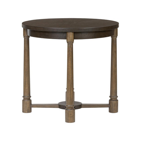 Varaluz Nob Hill Center Table Aged Barre Dark Brown Oak in Aged Barrel/Dark Brown Oak Finish Model: 516TN32A