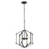 Varaluz Offset 3 Light Pendant in Forged Iron Finish Model: 611610