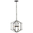 Varaluz Offset 3 Light Pendant in Forged Iron Finish Model: 611610