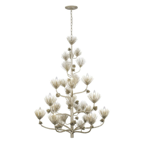 Varaluz Pinion 12 Light 3 Tier Chandelier Zen Gold Model: 365C12ZG