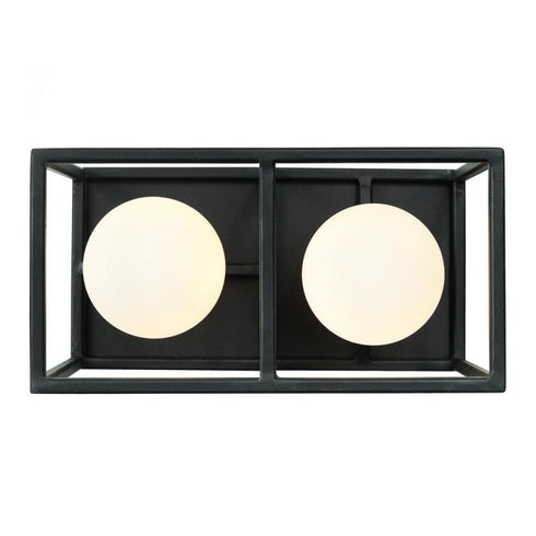 Varaluz Plaza 2 Light Bath Carbo Havana Gold in Carbon/Havana Gold Finish Model: 325B02CBHG