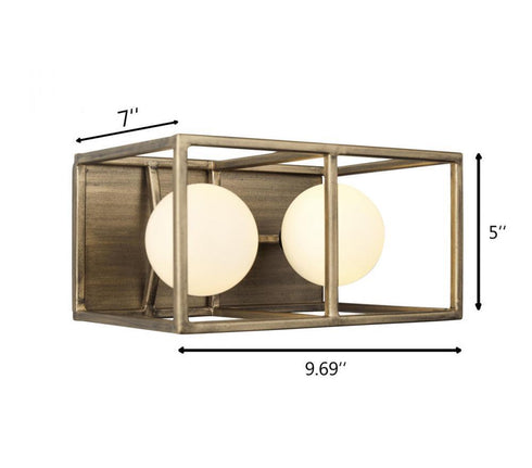 Varaluz Plaza 2 Light Bath Havana Gol Carbon in Havana Gold/Carbon Finish Model: 325B02HGCB