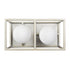 Varaluz Plaza 2 Light Bath Silverad Carbon in Silverado/Carbon Finish Model: 325B02SOCB
