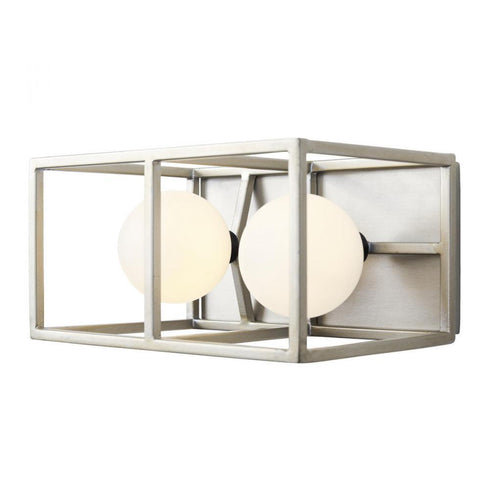 Varaluz Plaza 2 Light Bath Silverad Carbon in Silverado/Carbon Finish Model: 325B02SOCB