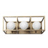 Varaluz Plaza 3 Light Bath Havana Gol Carbon in Havana Gold/Carbon Finish Model: 325B03HGCB