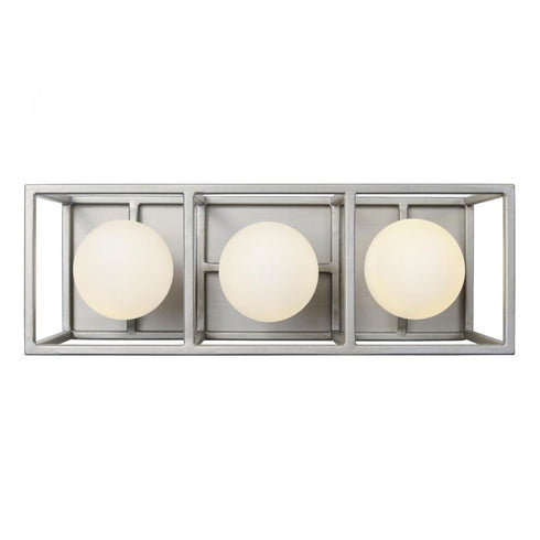Varaluz Plaza 3 Light Bath Silverad Carbon in Silverado/Carbon Finish Model: 325B03SOCB
