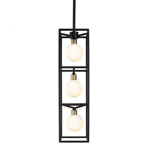 Varaluz Plaza 3 Light Foyer Carbo Havana Gold in Carbon/Havana Gold Finish Model: 325F03CBHG