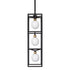 Varaluz Plaza 3 Light Foyer Carbo Havana Gold in Carbon/Havana Gold Finish Model: 325F03CBHG