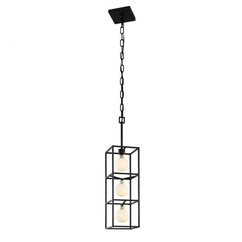 Varaluz Plaza 3 Light Foyer Carbo Havana Gold in Carbon/Havana Gold Finish Model: 325F03CBHG
