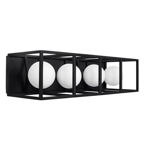 Varaluz Plaza 4 Light Bath Carbo Havana Gold in Carbon/Havana Gold Finish Model: 325B04CBHG