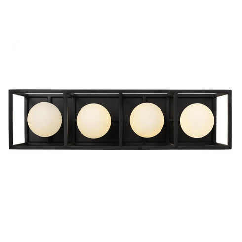Varaluz Plaza 4 Light Bath Carbo Havana Gold in Carbon/Havana Gold Finish Model: 325B04CBHG