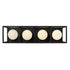 Varaluz Plaza 4 Light Bath Carbo Havana Gold in Carbon/Havana Gold Finish Model: 325B04CBHG