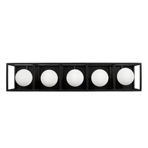 Varaluz Plaza 5 Light Bath Carbo Havana Gold in Carbon/Havana Gold Finish Model: 325B05CBHG