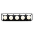 Varaluz Plaza 5 Light Bath Carbo Havana Gold in Carbon/Havana Gold Finish Model: 325B05CBHG
