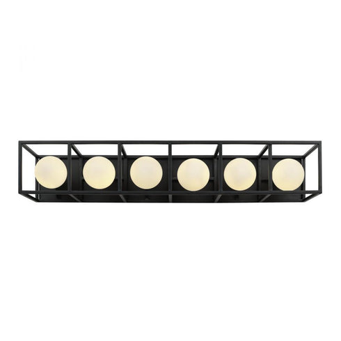 Varaluz Plaza 6 Light Bath Carbo Havana Gold in Carbon/Havana Gold Finish Model: 325B06CBHG