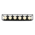 Varaluz Plaza 6 Light Bath Carbo Havana Gold in Carbon/Havana Gold Finish Model: 325B06CBHG