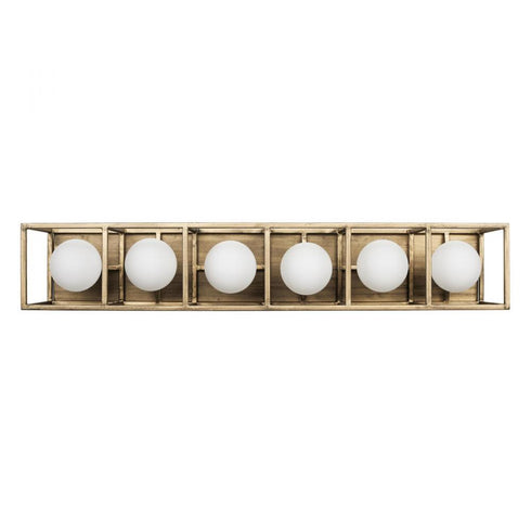 Varaluz Plaza 6 Light Bath Havana Gol Carbon in Havana Gold/Carbon Finish Model: 325B06HGCB