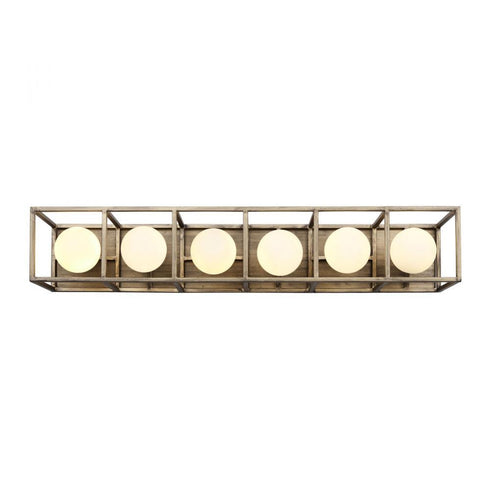 Varaluz Plaza 6 Light Bath Havana Gol Carbon in Havana Gold/Carbon Finish Model: 325B06HGCB
