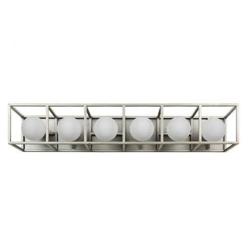 Varaluz Plaza 6 Light Bath Silverad Carbon in Silverado/Carbon Finish Model: 325B06SOCB