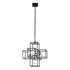 Varaluz Plaza 6 Light Pendant Carbo Havana Gold in Carbon/Havana Gold Finish Model: 325P06CBHG