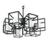 Varaluz Plaza 8 Light Pendant Carbo Havana Gold in Carbon/Havana Gold Finish Model: 325C08CBHG