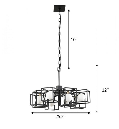 Varaluz Plaza 8 Light Pendant Carbo Havana Gold in Carbon/Havana Gold Finish Model: 325C08CBHG