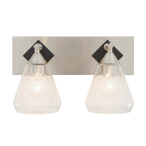 Varaluz Prestige 2 Light Bath Brushed Nicke Matte Model: 349B02BNMB