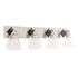 Varaluz Prestige 4 Light Bath Brushed Nicke Matte Black in Brushed Nickel/Matte Black Finish Model: 349B04BNMB