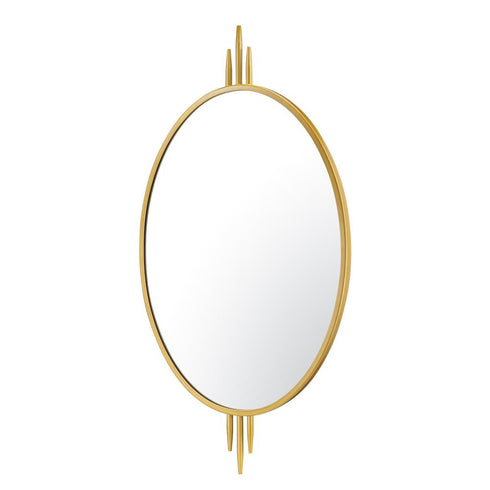 Varaluz Propaganda 22x41 Oval Wall Mirror in Gold Model: 460MI22GO