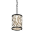 Varaluz Scribble 1 Light Mini Pendant Matte Blac Model: 381M01MBAR