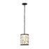 Varaluz Scribble 1 Light Mini Pendant Matte Blac Model: 381M01MBAR