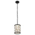 Varaluz Scribble 1 Light Mini Pendant Matte Blac Model: 381M01MBAR