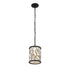 Varaluz Scribble 1 Light Mini Pendant Matte Blac Model: 381M01MBAR