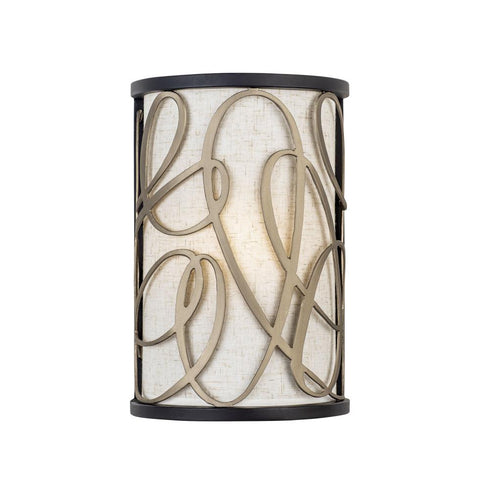 Varaluz Scribble 1 Light Sconce Matte Blac Artifact Model: 381W01MBAR