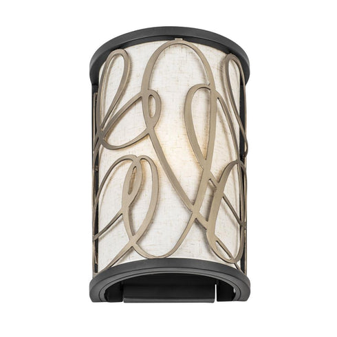 Varaluz Scribble 1 Light Sconce Matte Blac Artifact Model: 381W01MBAR