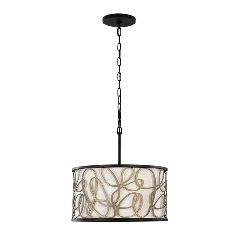 Varaluz Scribble 3 Light Convertible Pendan Semi Model: 381P03MBAR