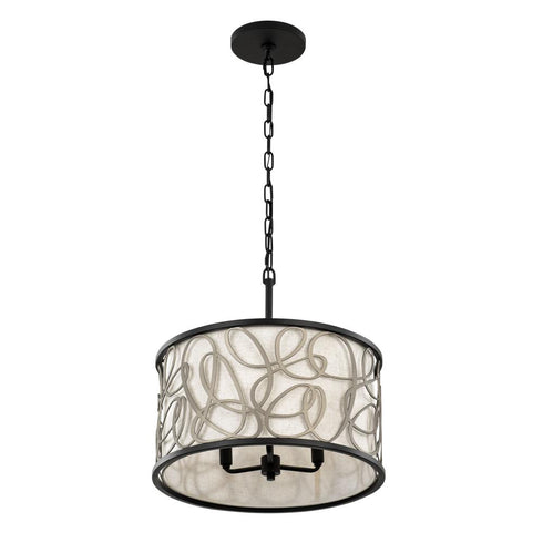 Varaluz Scribble 3 Light Convertible Pendan Semi Model: 381P03MBAR