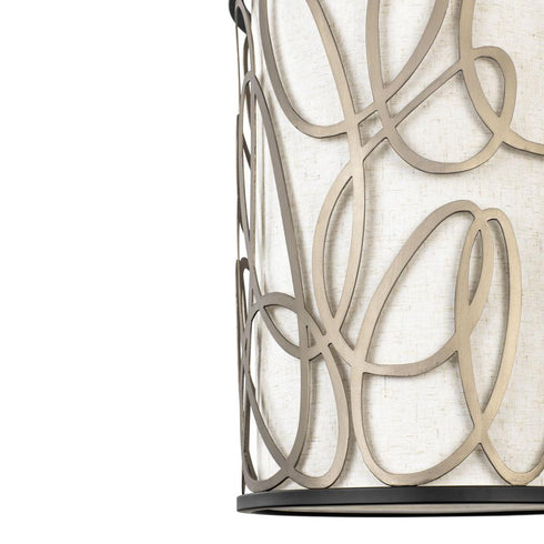 Varaluz Scribble 6 Light Foyer Matte Blac Artifact Model: 381F06MBAR