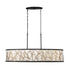 Varaluz Scribble 6 Light Linear Pendant Matte Blac Model: 381N06MBAR