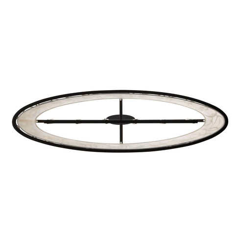 Varaluz Scribble 6 Light Linear Pendant Matte Blac Model: 381N06MBAR
