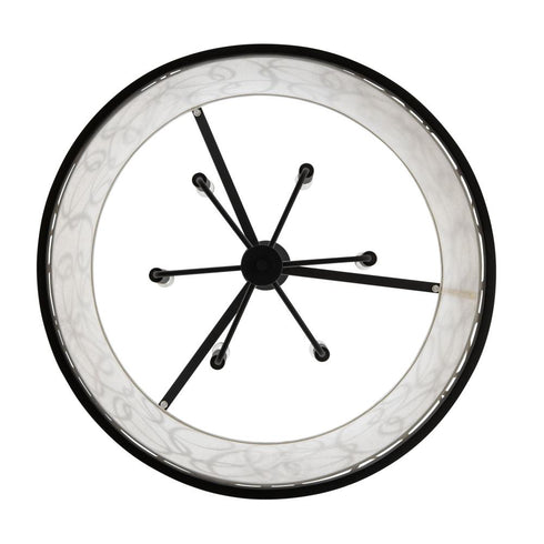 Varaluz Scribble 6 Light Pendant Matte Blac Model: 381P06MBAR