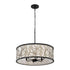 Varaluz Scribble 6 Light Pendant Matte Blac Model: 381P06MBAR