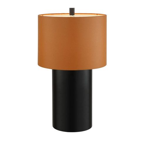 Varaluz Secret Agent 1 Light Table Lamp Blac Camel Model: 368T01BLC