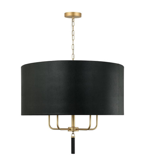 Varaluz Secret Agent 5 Light Pendant Painted Gol Model: 368P05GOB
