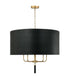 Varaluz Secret Agent 5 Light Pendant Painted Gol Model: 368P05GOB