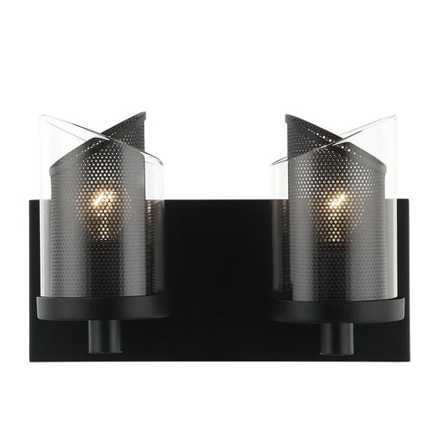 Varaluz So Inclined 2 Light Bath Black Model: 246B02BL